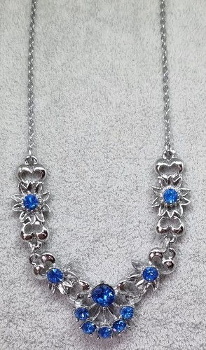 Vintage blue rhinestone - vintage,