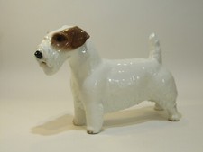 NYMPHENBURG (GERMANY) PORCELAIN FIGURINE 'SEALYHAM' LARGE SIZE TERRIER DOG 688