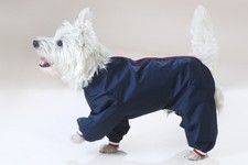 FACTORY SECOND - TROUSER SUIT NYLON DOG COAT ALL IN ONE SUIT. MADE IN THE UK.