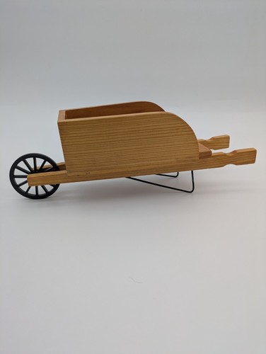 Wooden wheel barrow - wooden,