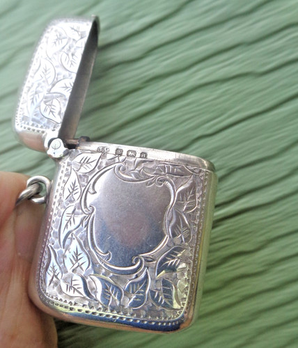 Silver vesta match safe - silver,