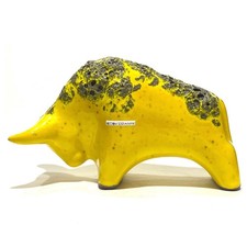 Otto Keramik Bull in Yellow