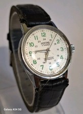 Beautiful Mortima 17 Jewels Military Style Men's Mechanical Watch For Repairs 