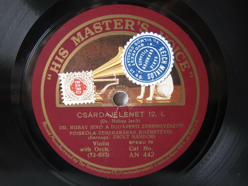 78rpm jeno hubay - jeno,