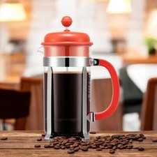 Bodum French Press Coffee Maker - Caffettiera, 8 cup, 1.0 L, 34 oz - Rose Red