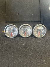 GlowShift Oil Temp Gauge Oil Pressure Gauge Water Temp Gauge 52mm