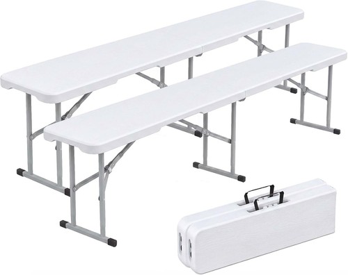 Plastic folding bench - plastic,