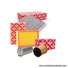 FEBI Oil + Air + Cabin + Fuel Filter Engine Service Kit Fits BMW 3 Series