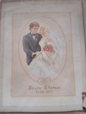 Vervaco Wedding Sampler Cross Stitch Kit Bride And Groom With Date 19 x 28 cm