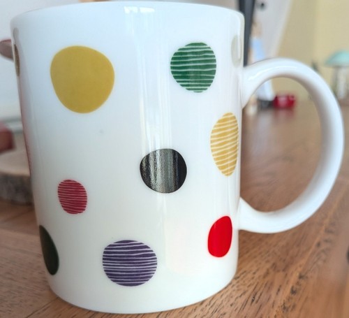 Tesco porcelain mug polka - mug,