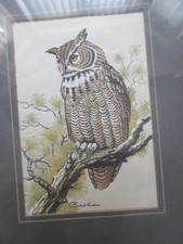 Great Horned Owl, Jacquard