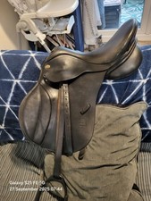 Fairfax english leather  Gp saddle , black , 17 inch , interchangable gullet 