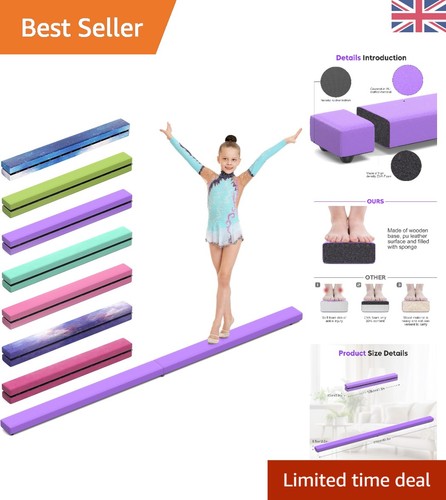 Leather balance beam purple - leather,