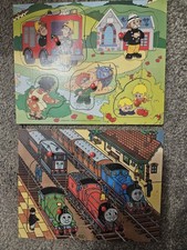 2 X Vintage Wooden Jigsaw