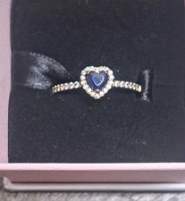 Pandora Rose Blue Heart Halo