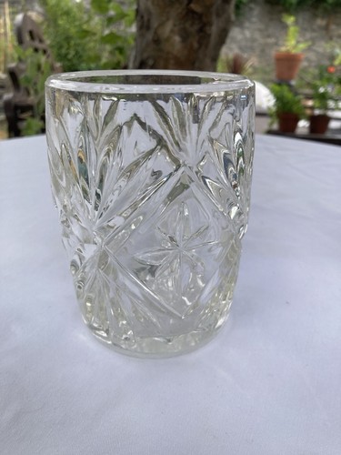 Vintage cut glass - cut, beaker