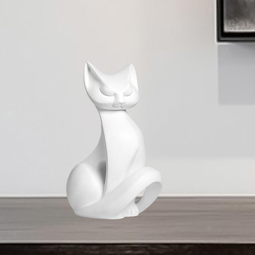 Cat statue animal figurine - cat,