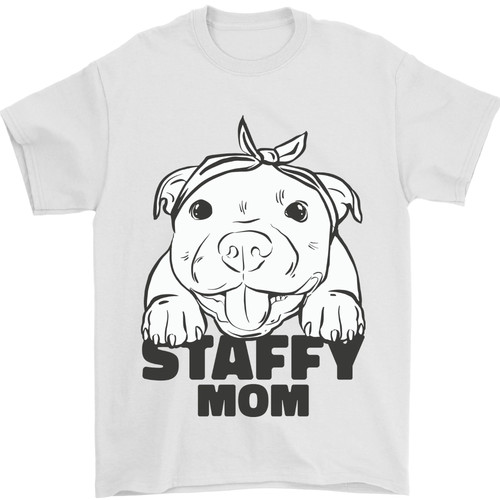 Staffy mom funny staffordshirt - funny,