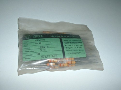 Iskra carbon film - resistors, 5%