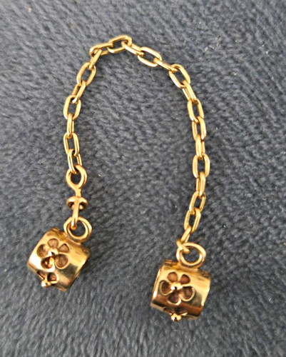 14ct gold pandora safety chain - 14ct,