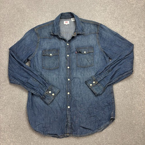 Levis denim shirt adult large - levis,