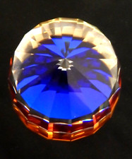 SWAROVSKI CRYSTAL BARRELVOLCANO /HELIO? 67mm PAPERWEIGHT.Boxed REDUCED's'ee pics