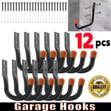 12x Storage Hooks Wall Mounted