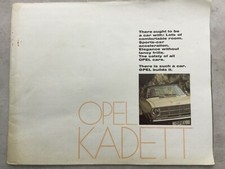 Opel Kadett Car Range Sales Brochure - 1968 - Saloon, Coupe, Fastback, Rallye