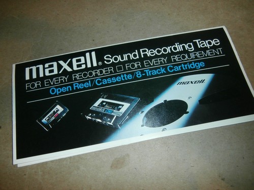 Vintage 1970 maxell open - vintage,