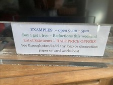 1970s Acrylic H/Duty Retail Stand Merchandise Advertising Hospitality Promotions