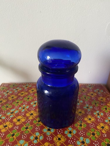 Colbolt blue glass apothecary - blue,
