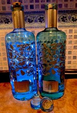 2 x 70cl Silent Pool Platinum gin bottles,Used & Empty, with lights