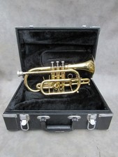 A GOOD QUALITY JUPITER  JCR-520M Bb CORNET WITH CASE AND MOUTHPIECE