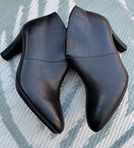 Footglove heeled black ankle - heeled,