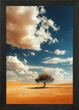 Lone Tree Desert Watch Framed