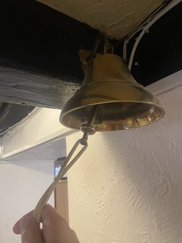 Antique original brass bell - antique,