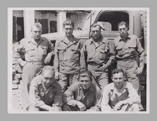 WW2 Photo U.S. Army GIs Tank Battalion Technicians Military Vehicle