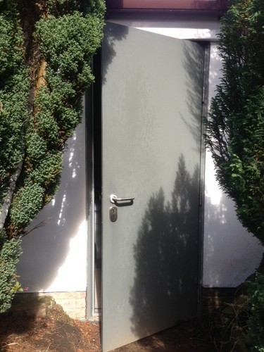 Steel security galvanised door - steel,