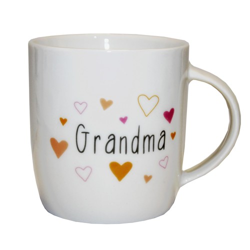 Bone china 12oz mug - bone, hugs
