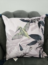 Ted Baker Lilac Hummingbird Decorative Soft Cushion with Sealed Pillow Insert