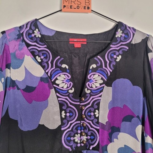 Monsoon silk dress black - monsoon,