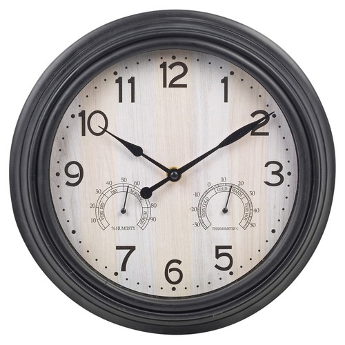 30cm black analogue quartz - 30cm,