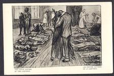 ARTIST LOUIS RAEMAEKERS WAR POSTCARD SINKING RMS LUSITANIA BENEFIT OF WOUNDED