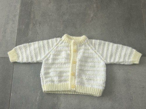 Baby white yellow cardigan - white,