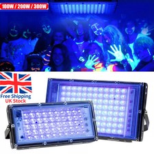 100-300W LED UV Stage Blacklight Ultraviolet Flood Effect Light for Disco Party,