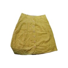 Womens Boden Yellow Lien Short Skirt