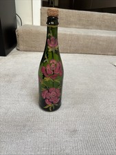 Hand Painted Glass Bottle