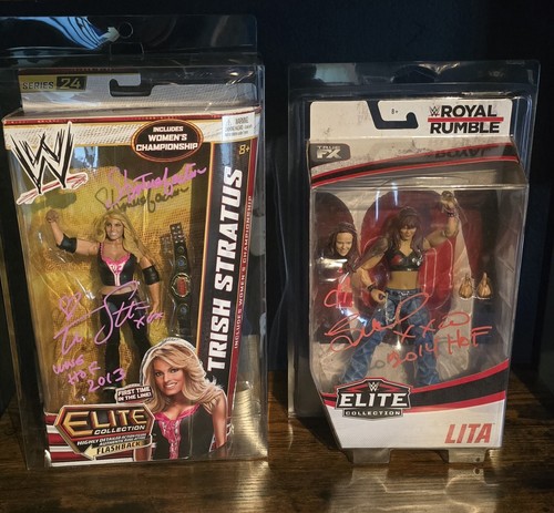 Lot mattel wwe signed - lot,