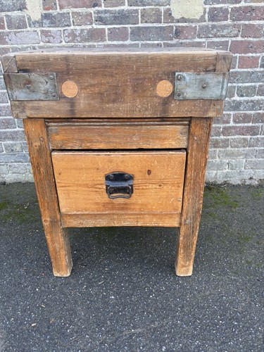 Vintage butchers block - vintage,