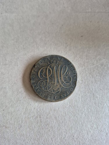 1787 anglesey penny token - 1787,
